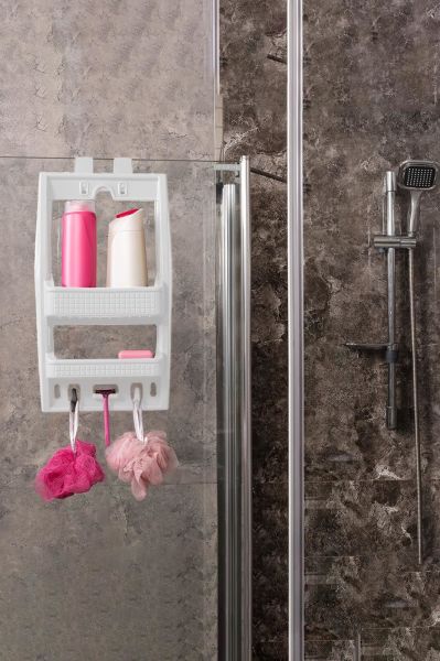 HOMENIVA 2 Katlı Banyo Rafı – Banyo Düzenleyici Raf