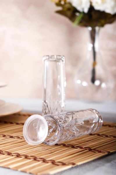 HOMENIVA Agave 2 Adet Cam Tuz ve Karabiberlik Seti – Tuzluk ve Karabiberlik
