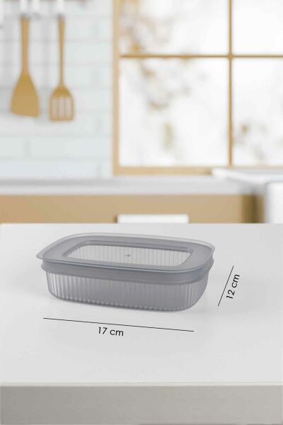 HOMENIVA 6 Adet Mini Saklama Kabı - Kapaklı Buzdolabı Kabı Yeşil