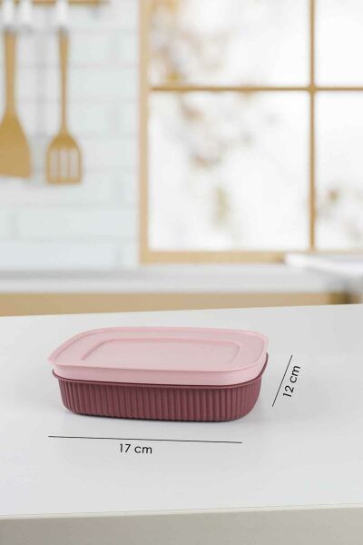 HOMENIVA 6 Adet Mini Saklama Kabı - Kapaklı Buzdolabı Kabı Soft Mürdüm