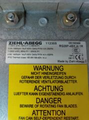 Ziehl-Abegg  RG28P-4EK.4I.1R  Siemens Inverter Cooling Fan