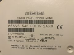 Siemens Operatör Panel 6AV6 545-0BA15-2AX0