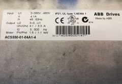 ACS550-01-04A1-4 ABB ACS550 AC SURUCU 1.5kW