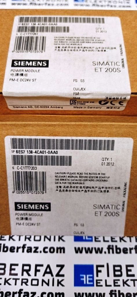 Sıemens Plc Sistem 6ES7 138-4CA01-0AA0