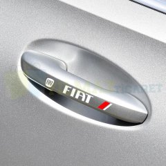 Fiat Logo Yan Ayna Kapı Kolu Jant Yapıştırma Oto Sticker 4 Adet Araba Araç Etiket Çıkartma