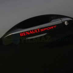 Renault Sport Kapı Kolu Jant Oto Sticker Yapıştırma Etiket 10 Adet