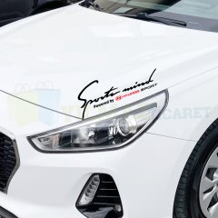 Hyundai Logo Sport Mind Far Oto Sticker Tampon Kaput Araba Etiket Araç Yapıştırma