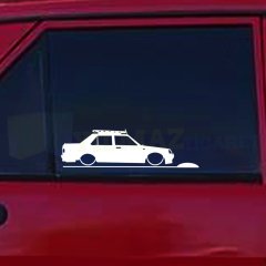 Tofaş Şahin Basık Araç Kelebek Cam Oto Sticker Etiket Araç Yapıştırma Araba Çıkartma 1 Çift
