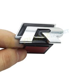 Volkswagen R Metal Ön Panjur Logo Amblem 3D Vidasız Süper Kalite