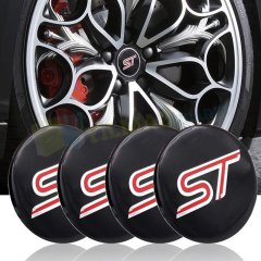 Ford St Logo Amblem Jant Göbeği Oval 56 mm Metal 3M Yapışkanlı 4 Adet Yüksek Kalite