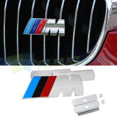 BMW M Logo 3'Lü Set Panjur Izgara Vidalı Bagaj Anahtarlık Metal