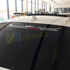 Alfa Romeo Logo Sport Mind Arka Cam Oto Sticker Yapıştırma Etiket
