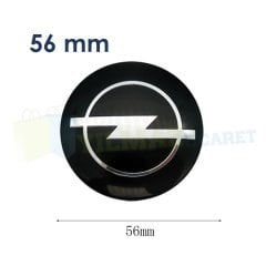 Opel Logo Jant Göbeği 56 mm Metal 3M Yapışkanlı 4 Adet