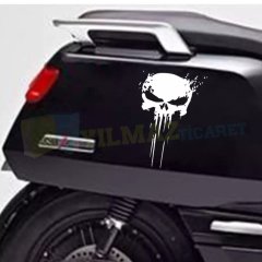 Şeytan Kurukafa Motosiklet Kask Oto Sticker Araba Yapıştırma