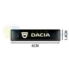 Dacia Logo Kapı Kolu Torpido Ayna Damla Sticker Etiket 2 Adet