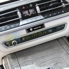 Dacia Logo Kapı Kolu Torpido Ayna Damla Sticker Etiket 2 Adet