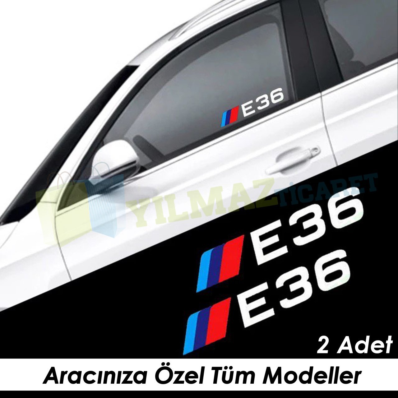 Bmw M Yan Cam Ayna Oto Sticker Yapıştırma E46 E90 E60 E39 E36 F30