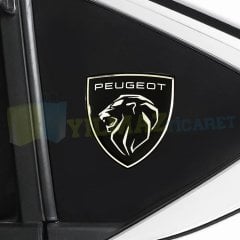 Peugeot Arma 3D Oto Damla Sticker Yapıştırma 2 Adet Yüksek Kalite