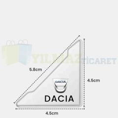 Dacia Logo Kapı Kenar Köşe Koruyucu Çarpma Çizilme Önleyici Silikon Şeffaf Damla Etiket 1 Çift