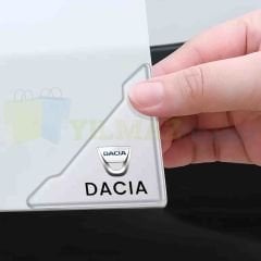 Dacia Logo Kapı Kenar Köşe Koruyucu Çarpma Çizilme Önleyici Silikon Şeffaf Damla Etiket 1 Çift