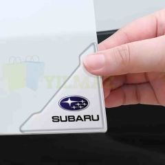 Subaru Logo Kapı Kenar Köşe Koruyucu Çarpma Çizilme Önleyici Silikon Şeffaf Damla Etiket 1 Çift