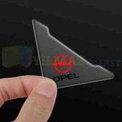 Opel Logo Kapı Kenar Köşe Koruyucu Çarpma Çizilme Önleyici Silikon Şeffaf Damla Etiket 1 Çift