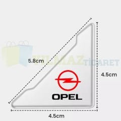 Opel Logo Kapı Kenar Köşe Koruyucu Çarpma Çizilme Önleyici Silikon Şeffaf Damla Etiket 1 Çift