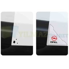 Opel Logo Kapı Kenar Köşe Koruyucu Çarpma Çizilme Önleyici Silikon Şeffaf Damla Etiket 1 Çift