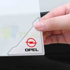 Opel Logo Kapı Kenar Köşe Koruyucu Çarpma Çizilme Önleyici Silikon Şeffaf Damla Etiket 1 Çift