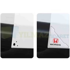 Honda Logo Kapı Kenar Köşe Koruyucu Çarpma Çizilme Önleyici Silikon Şeffaf Damla Etiket 1 Çift