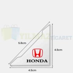 Honda Logo Kapı Kenar Köşe Koruyucu Çarpma Çizilme Önleyici Silikon Şeffaf Damla Etiket 1 Çift