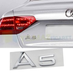 Audi A5 Yazı Bagaj Logo Amblem Arma Plastik Yüksek Kalite