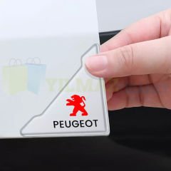 Peugeot Logo Kapı Kenar Köşe Koruyucu Çarpma Çizilme Önleyici Silikon Şeffaf Damla Etiket 1 Çift