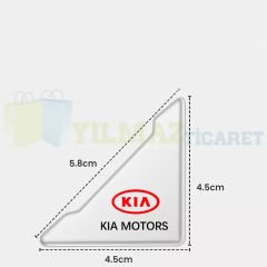 Kia Motors Logo Kapı Kenar Köşe Koruyucu Çarpma Çizilme Önleyici Silikon Şeffaf Damla Etiket 1 Çift