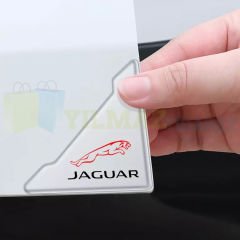 Jaguar Logo Kapı Kenar Köşe Koruyucu Çarpma Çizilme Önleyici Silikon Şeffaf Damla Etiket 1 Çift