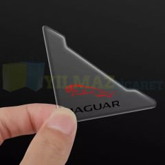 Jaguar Logo Kapı Kenar Köşe Koruyucu Çarpma Çizilme Önleyici Silikon Şeffaf Damla Etiket 1 Çift