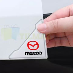 Mazda Logo Kapı Kenar Köşe Koruyucu Çarpma Çizilme Önleyici Silikon Şeffaf Damla Etiket 1 Çift