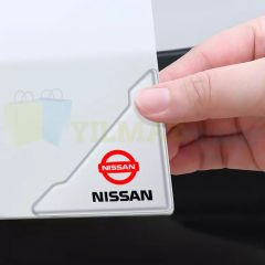 Nissan Logo Kapı Kenar Köşe Koruyucu Çarpma Çizilme Önleyici Silikon Şeffaf Damla Etiket 1 Çift