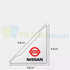 Nissan Logo Kapı Kenar Köşe Koruyucu Çarpma Çizilme Önleyici Silikon Şeffaf Damla Etiket 1 Çift