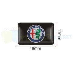 Alfa Romeo Logo Torpido Direksiyon Jant Damla Sticker 2 Adet Etiket