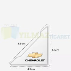 Chevrolet Logo Kapı Kenar Köşe Koruyucu Çarpma Çizilme Önleyici Silikon Şeffaf Damla Etiket 1 Çift