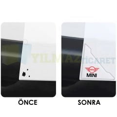 Mini Cooper Logo Kapı Kenar Köşe Koruyucu Çarpma Çizilme Önleyici Silikon Şeffaf Damla Etiket 1 Çift
