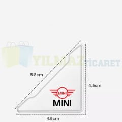 Mini Cooper Logo Kapı Kenar Köşe Koruyucu Çarpma Çizilme Önleyici Silikon Şeffaf Damla Etiket 1 Çift