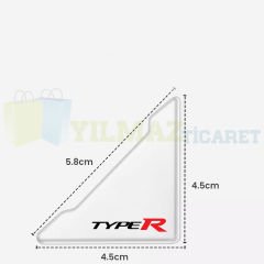 Honda Typer Logo Kapı Kenar Köşe Koruyucu Çarpma Çizilme Önleyici Silikon Şeffaf Damla Etiket 1 Çift