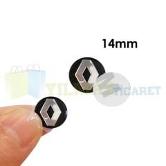 Renault Anahtar Logo Kumanda Amblem Arma Metal 2 Adet 14 Mm