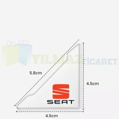 Seat Logo Kapı Kenar Köşe Koruyucu Çarpma Çizilme Önleyici Silikon Şeffaf Damla Etiket 1 Çift