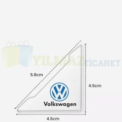 Volkswagen Logo Kapı Kenar Köşe Koruyucu Çarpma Çizilme Önleyici Silikon Şeffaf Damla Etiket 1 Çift