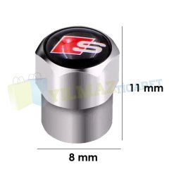 Audi S Line Logo Sibop Kapağı Torpido Direksiyon Damla Oto Sticker 4+4 Adet