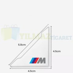Bmw M Logo Kapı Kenar Köşe Koruyucu Çarpma Çizilme Önleyici Silikon Şeffaf Damla Etiket 1 Çift