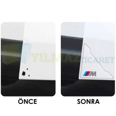 Bmw M Logo Kapı Kenar Köşe Koruyucu Çarpma Çizilme Önleyici Silikon Şeffaf Damla Etiket 1 Çift